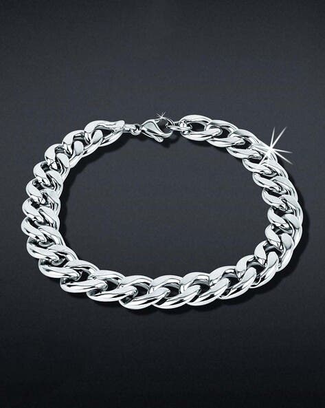 Silver Cuban Link Bracelet – Men’s Jewellery – Anti-Tarnish, Non-Fading