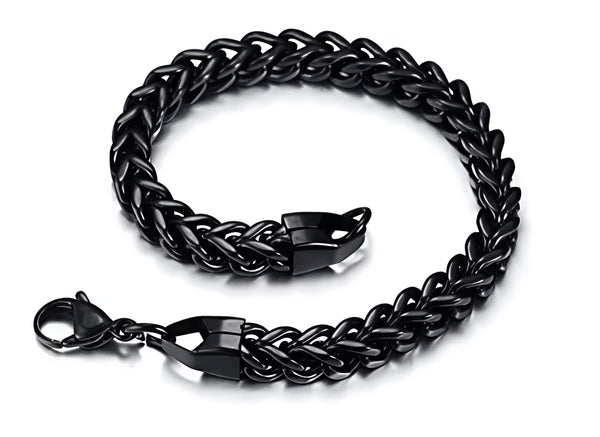Black Chain Bracelet – Men’s Jewellery – Anti-Tarnish, Non-Fading
