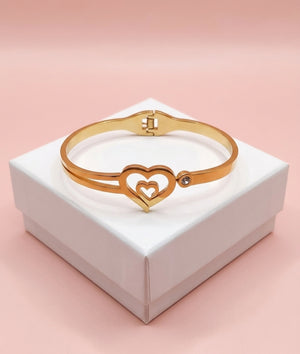 Dual Heart Bracelet – Women’s Jewellery – Anti-Tarnish, Non-Fading