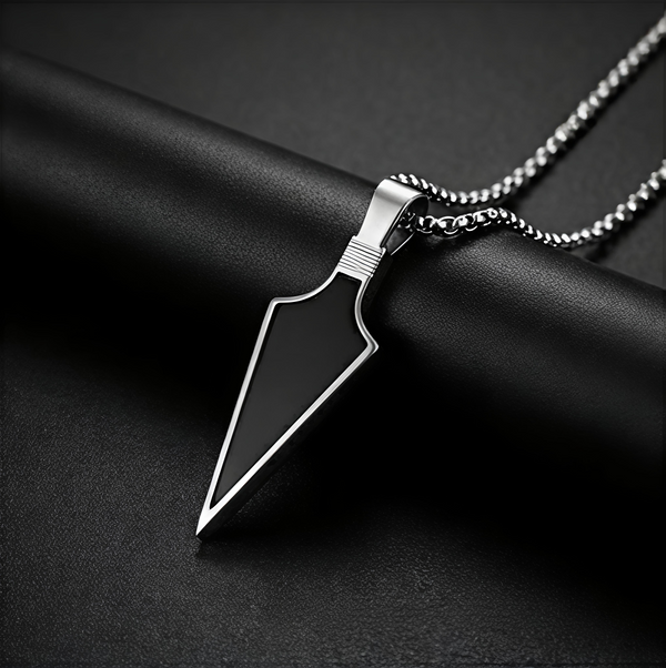 Dagger Pendant (Black) | Anti-Tarnish | Non-Fading