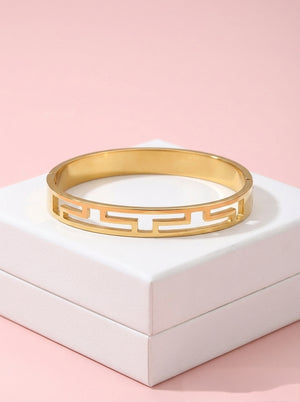 Geometric Cut Kada Bracelet – Women’s Jewellery – Anti-Tarnish, Non-Fading