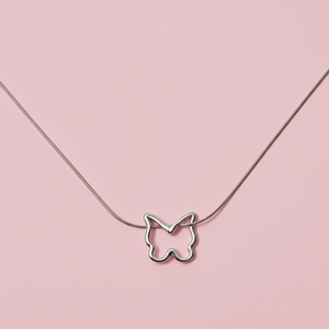 Minimal Butterfly Outline Necklace – Anti-Tarnish, Non-Fading Jewellery